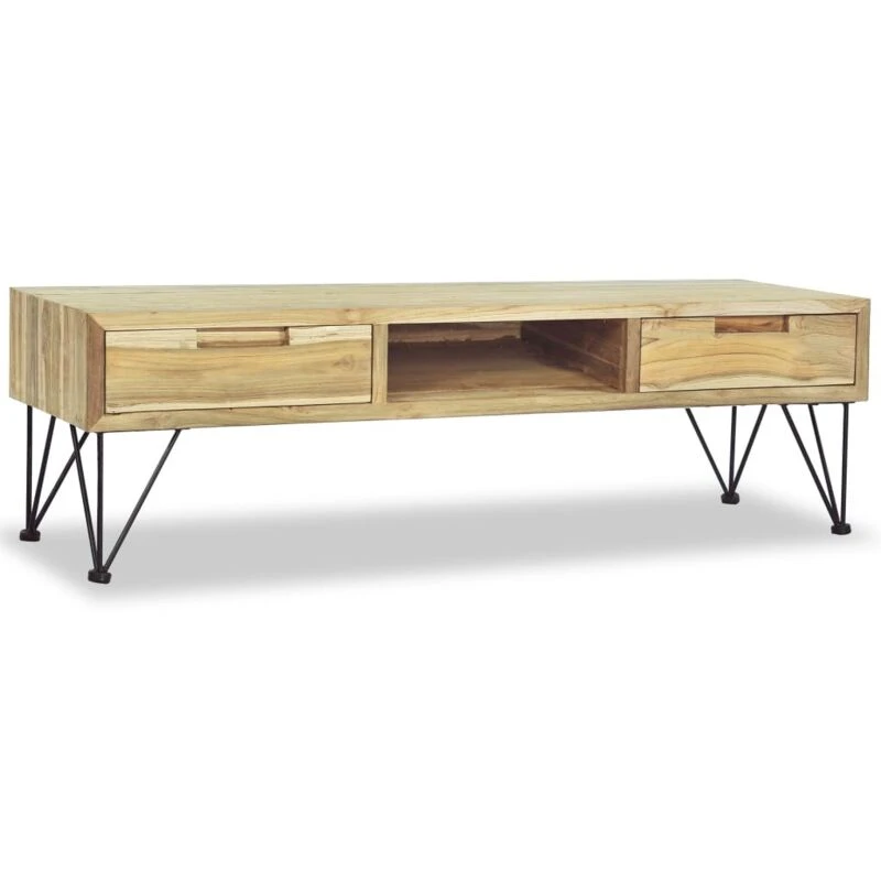 Image of TV Cabinet 120x35x35cm Solid Teak