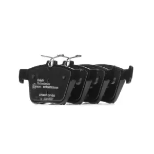 Image of DELPHI Brake pad set LP2697 Brake pads,Brake pad set, disc brake VW,AUDI,SKODA,Golf VII Schragheck (5G1, BQ1, BE1, BE2),Passat Variant (3G5, CB5)