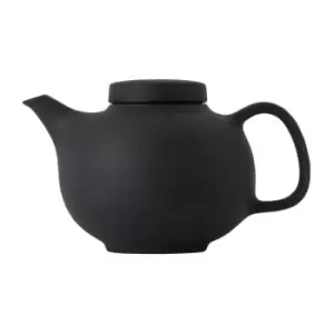 Image of Royal Doulton BOOLIO2 Teapot 14cm/5.5" Black - White