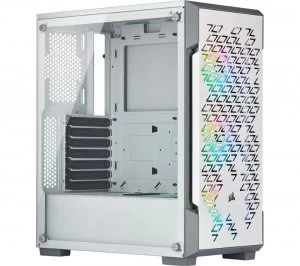 Image of CORSAIR iCUE 220T Mid-Tower ATX PC Case - White