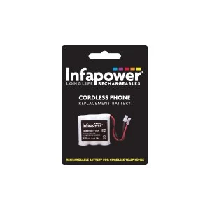 Image of Infapower Rechargeable Ni-MH Battery for Cordless Telephones 3 x 2/3 AAA 3.6v 350mAh