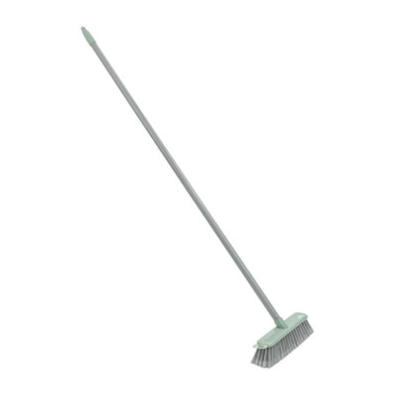 Image of Jvl Angled Sweeping Brush Soft Bristles, Grey