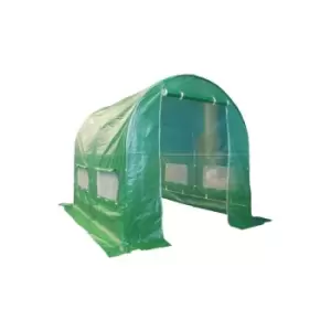 Image of BIRCHTREE 3M (L) x 2M (W) x 2M (H) Polytunnel Greenhouse Pollytunnel Galvanised Frame