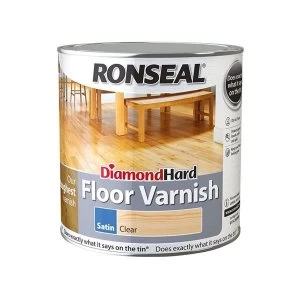 Image of Ronseal Diamond Hard Floor Varnish Satin 5 litre