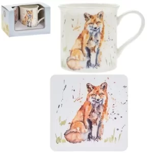 Image of Country Life Mug Coaster Fox