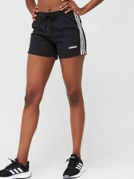 Image of adidas Essentials 3 Stripe Short - Black, Size L, Women