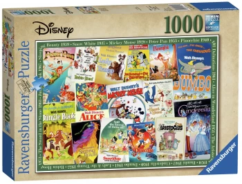 Image of Disney Vintage Movie Posters Jigsaw - 1000 pieces