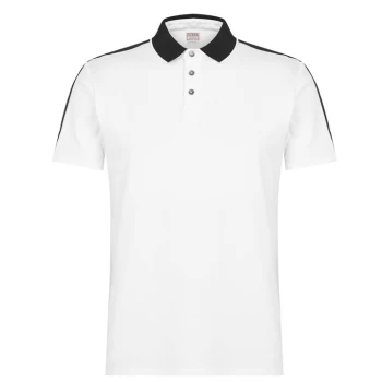 Image of Guess Tape Polo Shirt - White