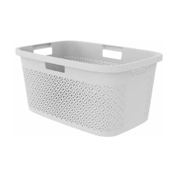 Image of Terazzo Laundry Basket 47L Grey - 246734 - Curver