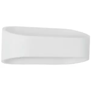 Image of Burlington Outdoor Up Down Wall Lamp White Aluminium, Glass LED 9W 475Lm 3000K IP54 - Merano