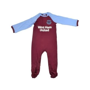 Image of West Ham Sleep Suit 6-9 Months