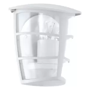 Image of Netlighting Aloria 1 Light Outdoor Flush Lantern White IP44, E27