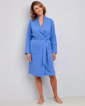 Image of Cotton Traders Womens Dressing Gown in Blue