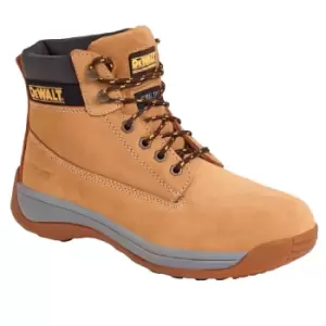 Image of DEWALT Mens Apprentice Leather Industrial Steel Toe Safety Boot (8 UK) (Honey)