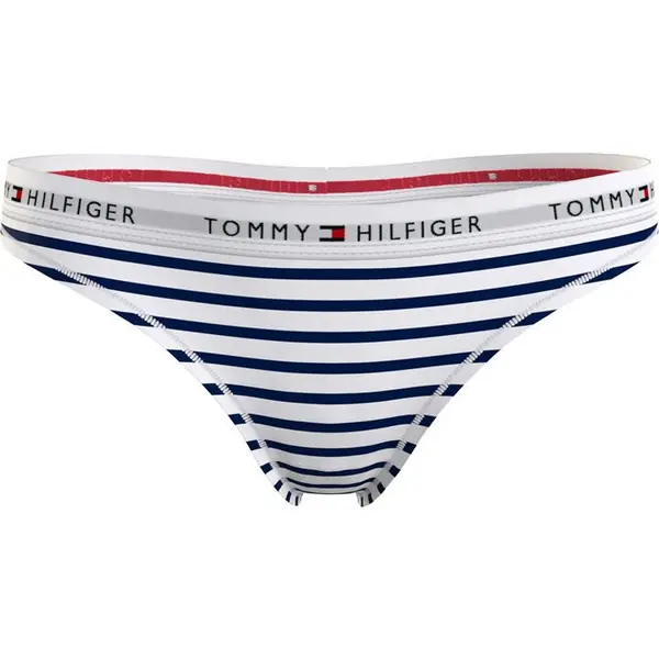 Image of Tommy Hilfiger Icon Thong Print - Blue 16