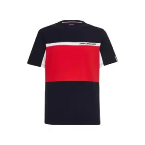 Image of Tommy Sport Colour Block T Shirt Mens - Blue