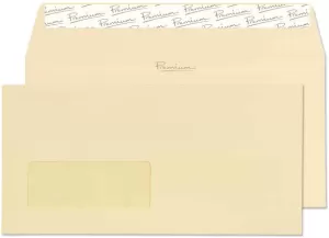 Image of Blake Premium Business DL 120gm2 Woven Peel and Seal Window Wallet