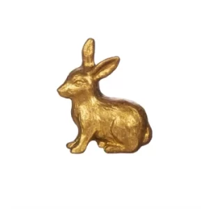 Image of Gold Rabbit Drawer Knob