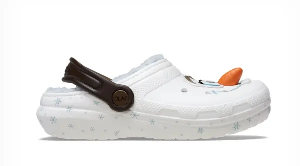 Image of Crocs Kids Toddlers Disney Frozen Olaf Lined Classic Clogs Multi C9