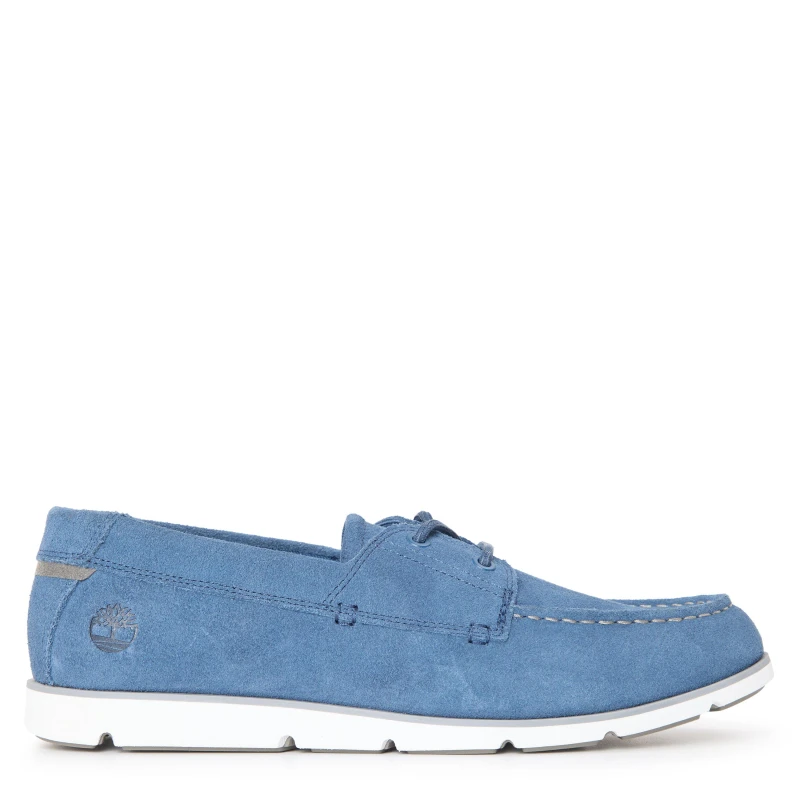 Image of Timberland Mens Grafton Bay Lace Up Dark Blue Boat Shoes Dark Blue Suede male 6.5 (40)