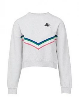Image of Nike Nsw Heritage Sweatshirt - Birch Heather