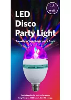 Image of LED Disco Party Light Bulb, Transforming Any Room Into A Disco!