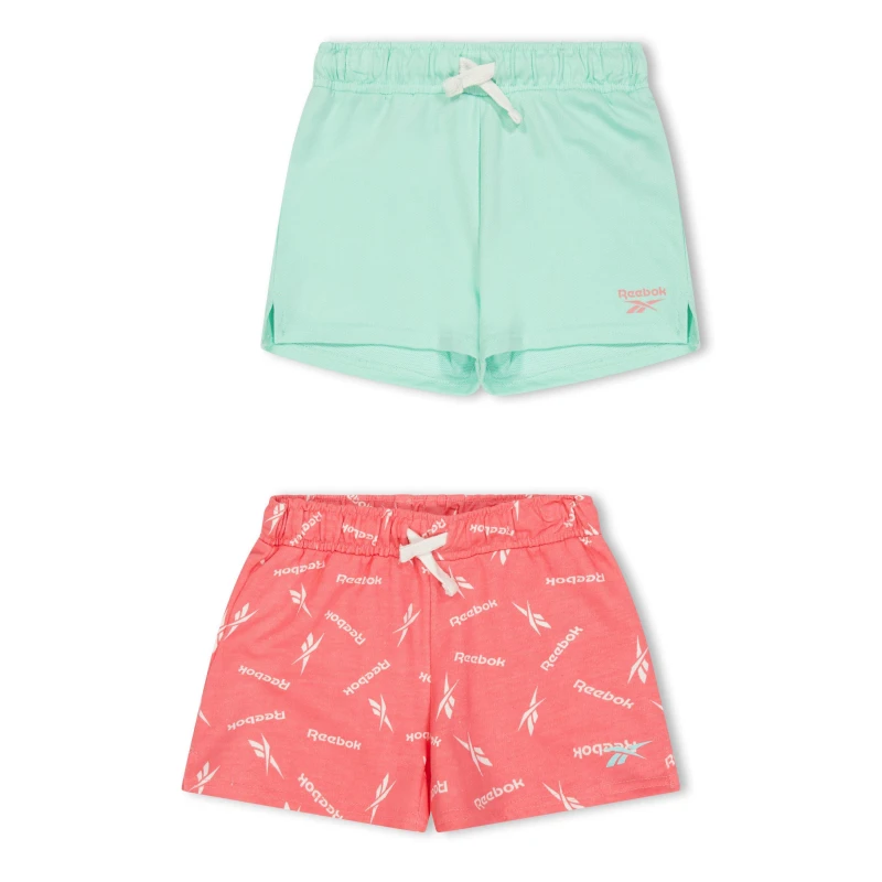 Image of Reebok Kids Ditzy Set Jersey Shorts Strawberry female 11-12 (L)
