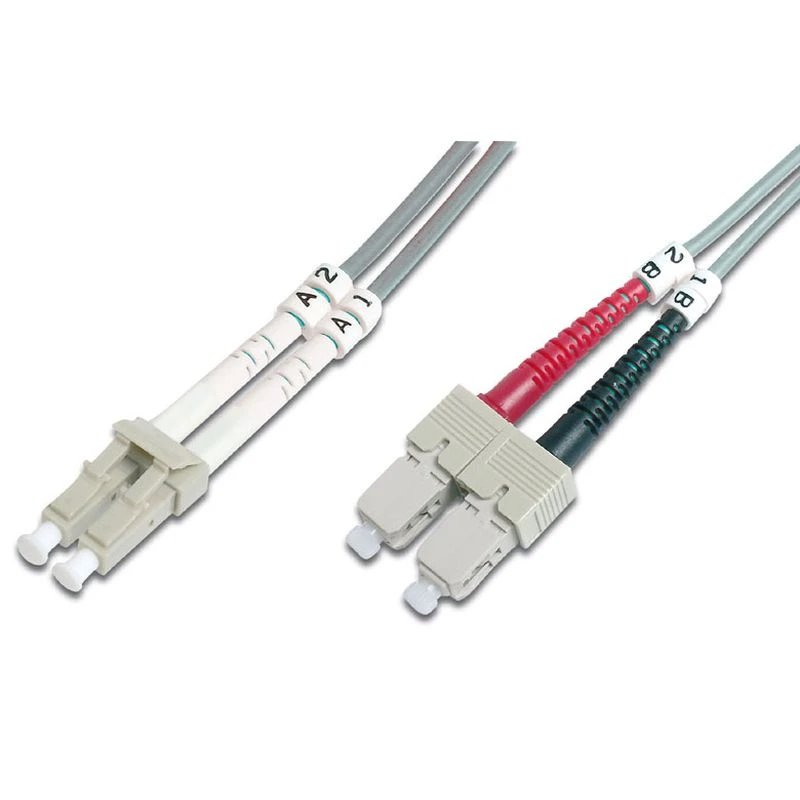 Image of FDL 2M OM1 62.5/125 LC-SC DLX 2.8mm FIBRE OPTIC CABLE - GREY