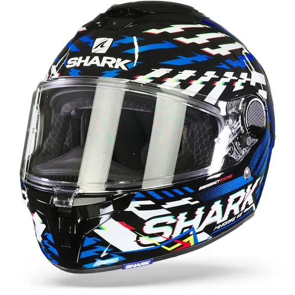 Image of Shark Spartan GT Bcl. Micr. E-Brake Black Yellow Blue KYB Full Face Helmet M