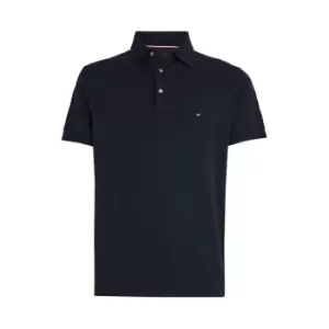 Image of Tommy Hilfiger Essential Interlock Slim Fit Polo Shirt - Blue