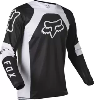 Image of FOX 180 Lux Motocross Jersey, black-white, Size 2XL, black-white, Size 2XL