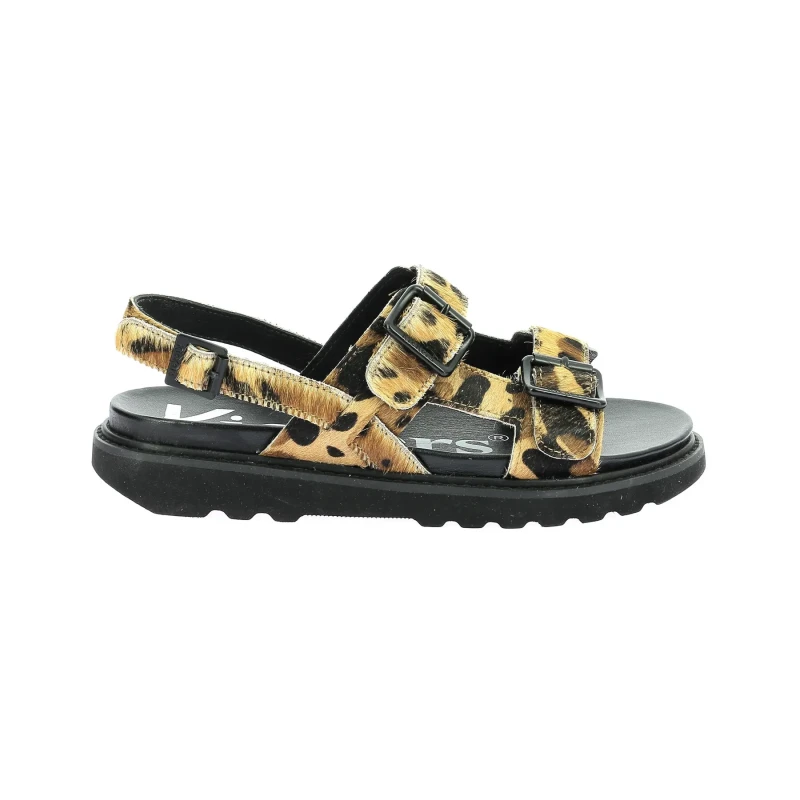 Image of Kickers Neosummer Leather Buckle Sandals Leopard Print Women 37 (4)