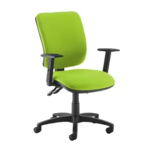 Image of Dams MTO Senza High Back Operator Chair with Adjustable Arms - Belize Red