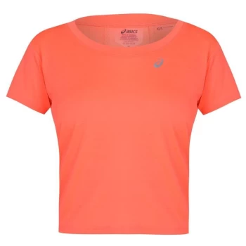 Image of Asics Race Crop Top Ladies - Orange