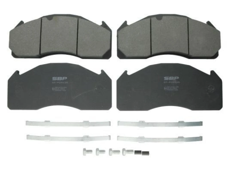 Image of SBP 07-P29125 Brake pad set Front Axle, not prepared for wear warning indicator Brake Pad Set,disc brake (402)