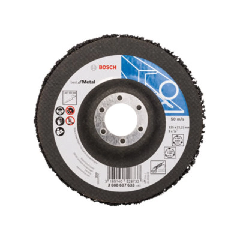 Image of Bosch N377 Surface Cleaning Fleece Strip Disc 2608607633 Diameter: 125mm