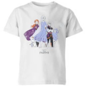 Image of Frozen 2 Group Shot Kids T-Shirt - White - 3-4 Years
