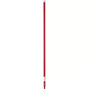 Image of Vikan Telescopic handle, ergonomic, Ø 32 mm, length 1575mm - 2780 mm, pack of 5, red