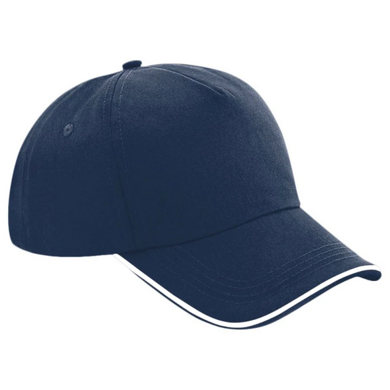Image of Beechfield Beechfield Plain Cap in Navy Navy One Size Unisex 5059444989810