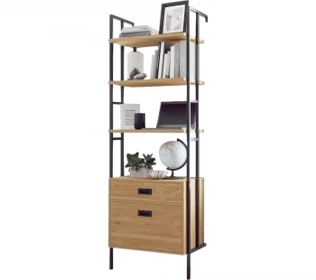 Image of TEKNIK Hythe 5426438 Wall-Mounted Bookcase - Walnut