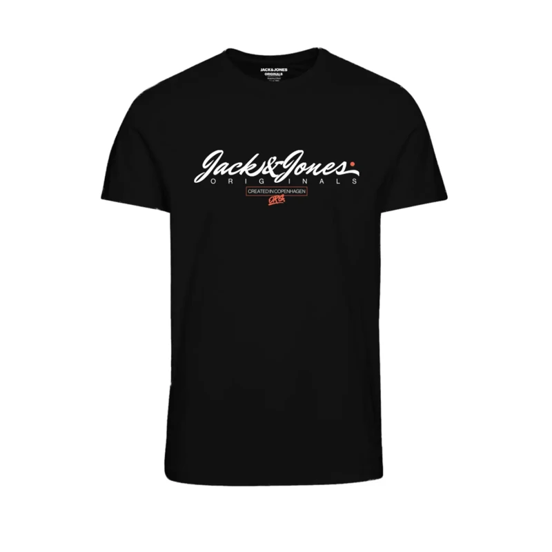 Image of jack & jones Children's crew neck T-Shirt Jack & Jones Jorsymbol FST Noir Male 12 ans