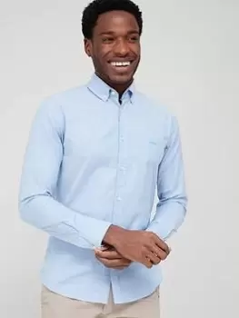 Image of BOSS Mabsoot Oxford Shirt - Open Blue , Open Blue, Size S, Men