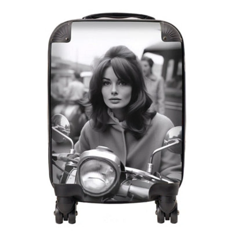 Image of Warren Reed Designer 1960 Out On The Bike Suitcase - Small
