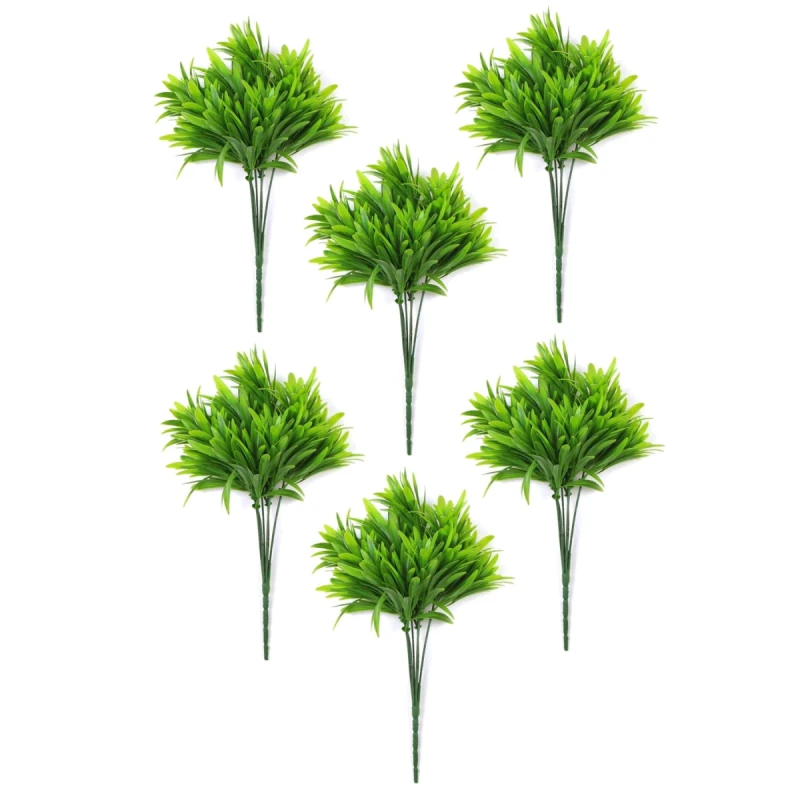 Image of N/A Pack of 6 x 30cm Fire Resistant Foliage Mini Leaf Stem