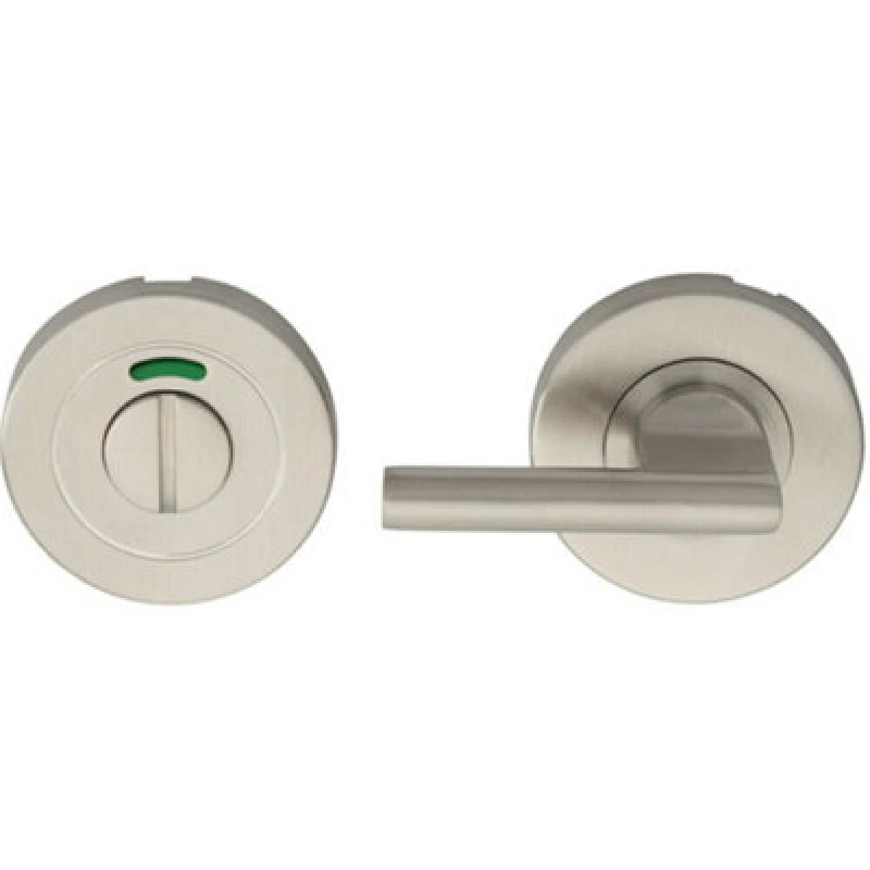 Image of Loops Disabled Turn Lock And Release Handle With Indicator Satin Stainless Steel Metallics unisex