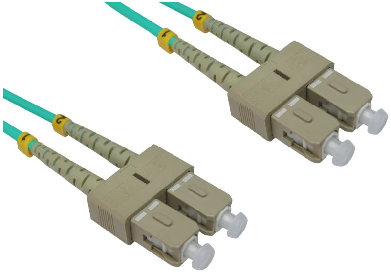 Image of Cables Direct 1m OM3 Fibre Optic Cable, SC-SC (Multi-Mode)