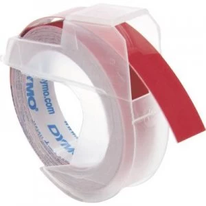 Image of DYMO S0898150 Labelling tape Tape colour: Red Font colour: White 9mm 3 m