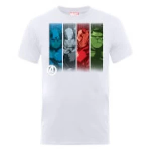Image of Marvel Avengers Assemble Team Poses T-Shirt - White - S