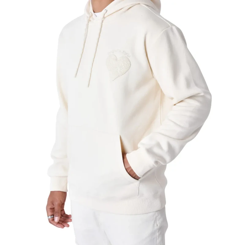 Image of Project X Paris Hooded sweatshirt with heart design Project X Paris Beige Male 2XL