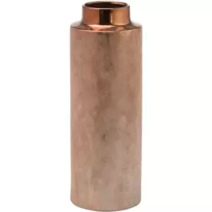 Image of Hill Interiors Seville Collection Paddle Vase (43cm x 15cm x 15cm) (Copper) - Copper